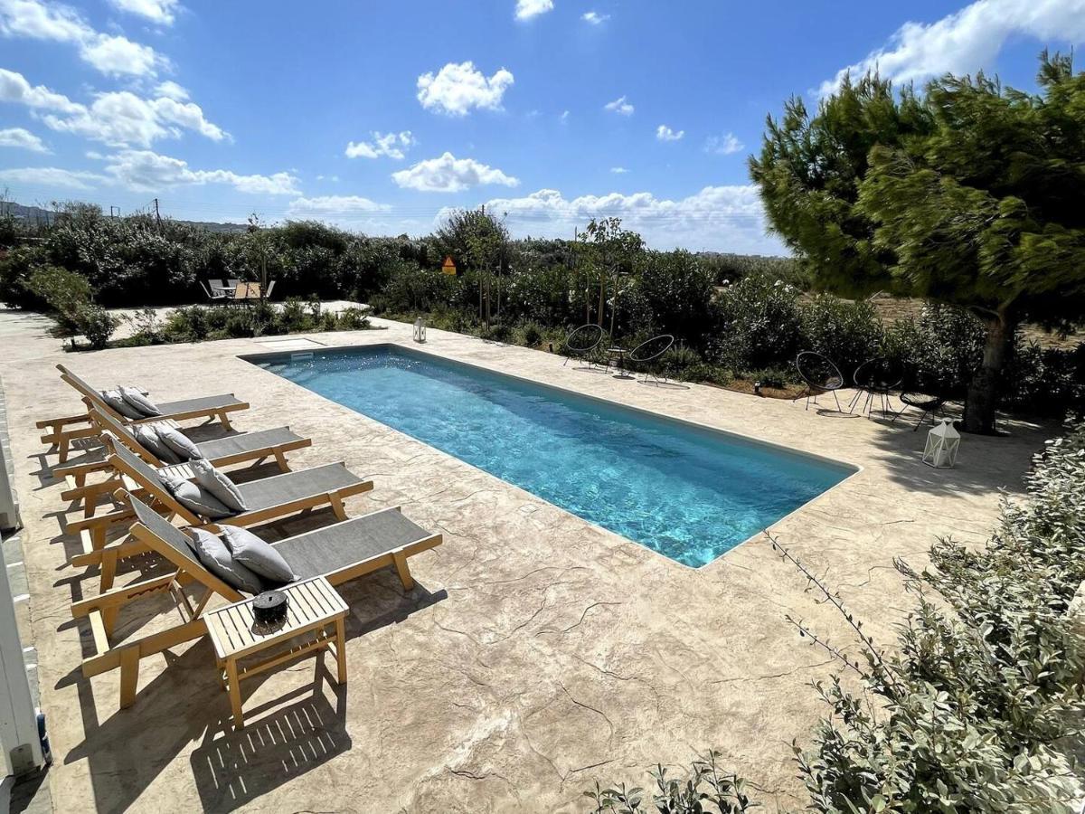 White Pearl Villa Naxos With Private Swimming Pool Naxos City Екстер'єр фото