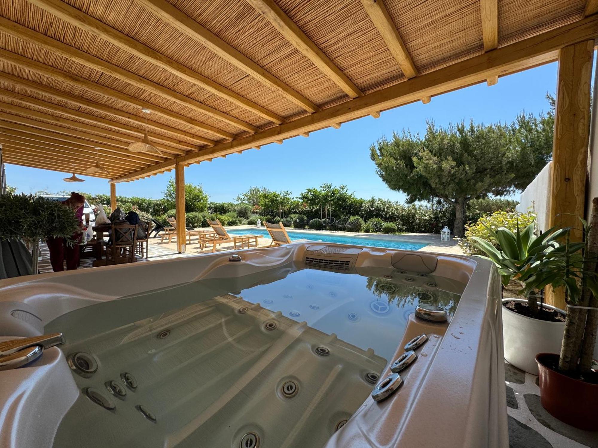 White Pearl Villa Naxos With Private Swimming Pool Naxos City Екстер'єр фото